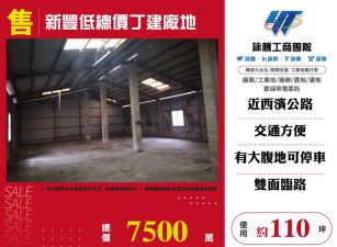 新豐低總價丁建廠地