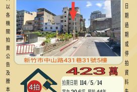 新竹法拍屋-西門國小公寓