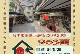 台中法拍屋-南區國光國小透天