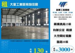 大里工業區旁物流倉127