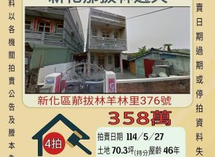 台南法拍屋-新化那拔林透天