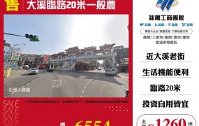 新北廠房廠辦 大溪20米路邊農地