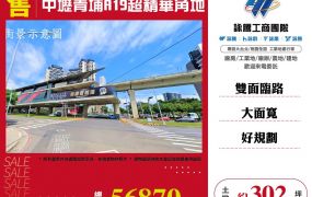 中壢青埔A19超精華角地
