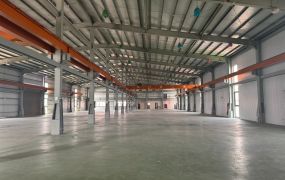 近湖口工業區,交流道新完工合法挑高9米鋼構廠房