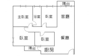 【蔚藍海18】高大特區 大三房平車 衛浴開窗