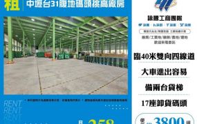 中壢台31腹地碼頭挑高廠房155