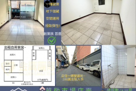一樓營業 地下儲藏,空間運用 極致彈性!