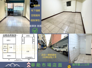 一樓營業 地下儲藏,空間運用 極致彈性!
