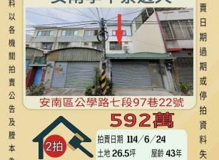 台南法拍屋-安南區學甲寮透天