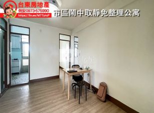 台東房地產 / 市區鬧中取靜免整理公寓