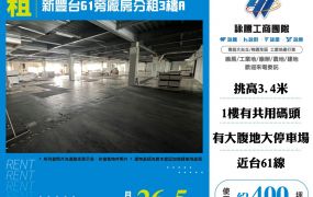 ✨新豐台61旁廠房分租3樓A☎️