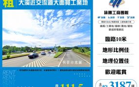 ✨大溪近交流道大面寬工業地☎️