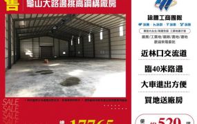 龜山大路邊挑高鋼構廠房124