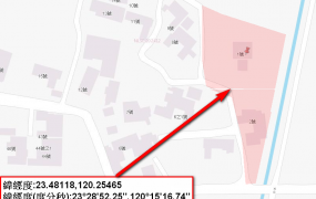 六腳鄉正義村乙建、近更寮國小，面寬臨路