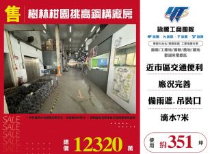 ✨樹林柑園挑高鋼構廠房☎️