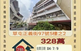 南投法拍屋-草屯佑民醫院兩房