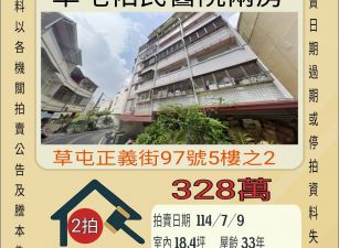 南投法拍屋-草屯佑民醫院兩房