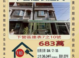台南法拍屋-下營連表透天