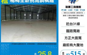 楊梅全新挑高鋼構廠