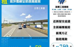 崙坪獨棟全新挑高廠房155