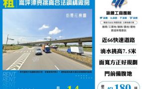 崙坪漂亮挑高合法鋼構廠房155
