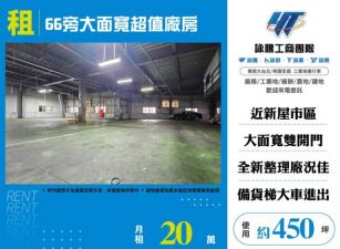 66旁大面寬超值廠房155
