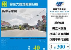 合法大腹地廠房分租159