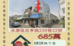 台南法拍屋-永康復興國小店面