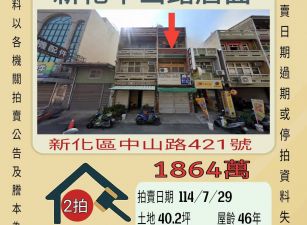 新化中山路店面-7/29開標