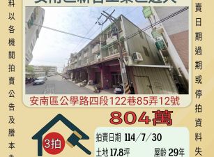 安南新吉工業區透天-7/30開標