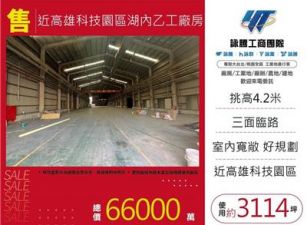 近高雄科技園區湖內乙工廠房
