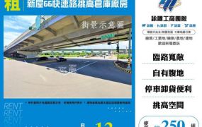 新屋66快速路挑高倉庫廠房155