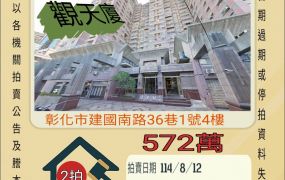 彰化大成國小三房-8/12開標