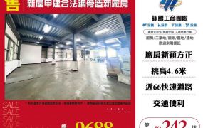 【售】新屋甲建合法鋼骨造新廠房FT08295