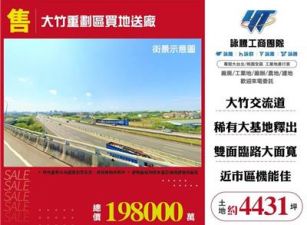 大竹重劃區買地送廠
