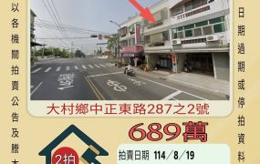 大村中正東路店面-8/19開標
