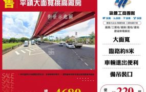 平鎮大面寬挑高廠房155