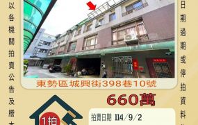 東勢區下城透天-9/2開標