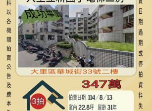 大里立新國小電梯三房-8/13開標