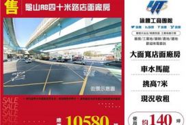 龜山A8四十米路店面廠房