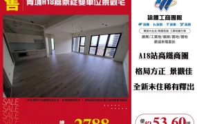 青埔A18嘉鼎綻雙車位景觀宅