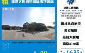 龍潭大馬路旁鋼構腹地廠房155