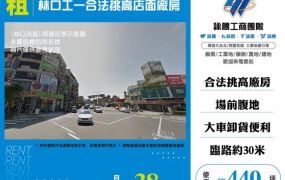 林口工一合法挑高店面廠房146
