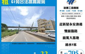 新屋61旁合法挑高廠房