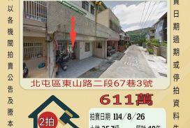 北屯大坑透天-8/26開標