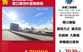 桃園市區獨立腹地RC面寬廠房