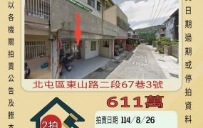 北屯大坑透天-8/26開標