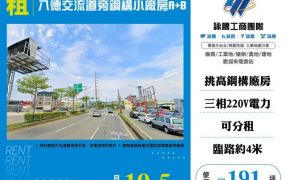 八德交流道旁鋼構小廠房A+B127