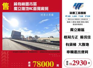 桃園市區獨立腹地RC面寬廠房