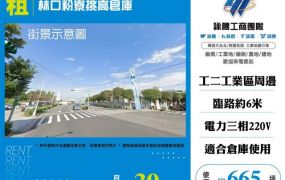 林口粉寮挑高倉庫124